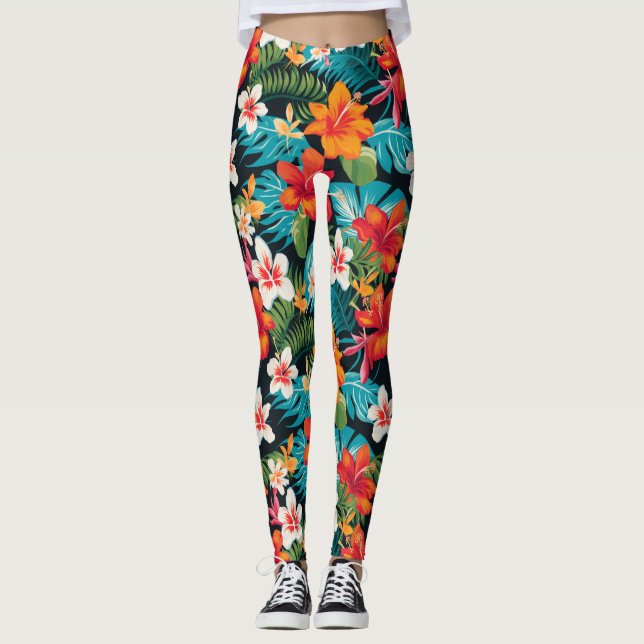 Leggings personnalisés avec impression intégrale p (Devant)