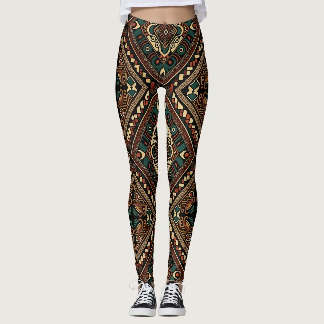 Leggings personnalisés avec impression intégrale p (Devant)
