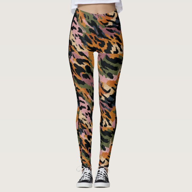 Leggings personnalisés avec impression intégrale p (Devant)