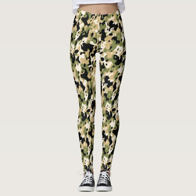 Leggings personnalisés avec impression intégrale p (Devant)