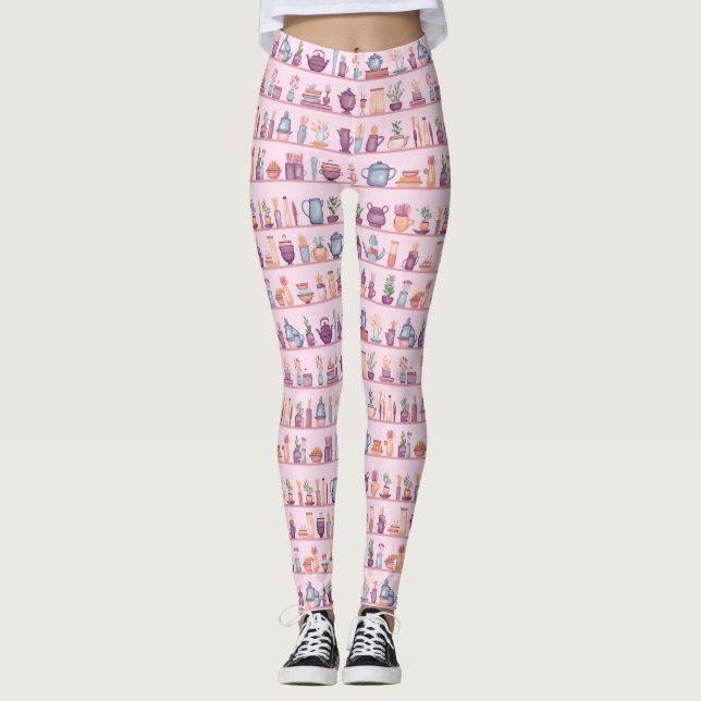 Leggings personnalisés avec impression intégrale p (Devant)