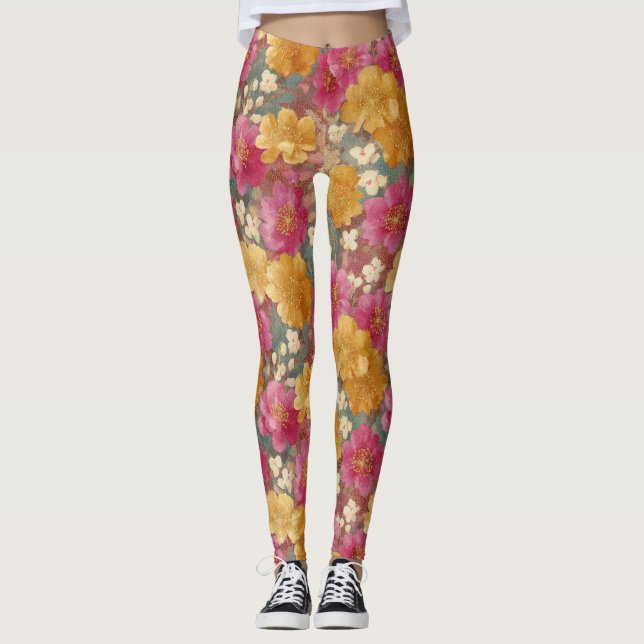 Leggings Personnalisés avec Impression Personnalis (Devant)