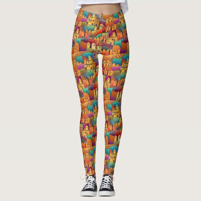 Leggings Personnalisés avec Impression Personnalis (Devant)