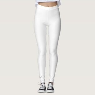 Leggings personnalisés BLANC AVEC MONOGRAM