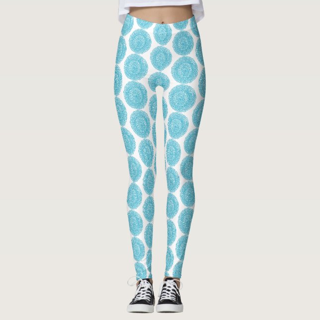 Leggings personnalisés Blue Dream (Devant)