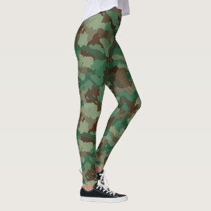 Leggings personnalisés camouflage vert