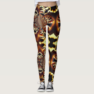 Leggings personnalisés magiques Fire Art fractal