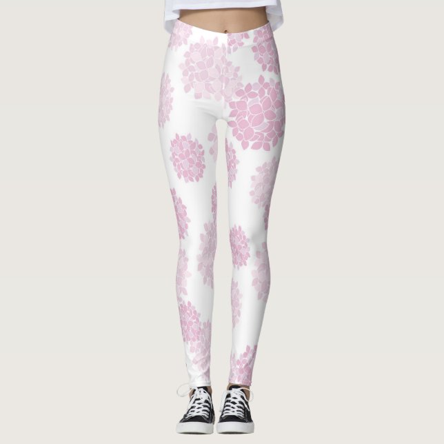 Leggings pétale rose co botanique floral (Devant)