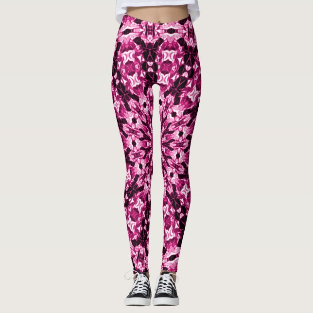 Leggings Pétales roses Jambes d'amour Zen (Devant)