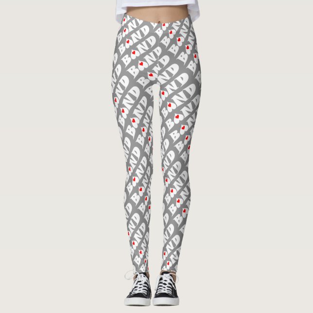 Leggings Petit coeur de bande (Devant)