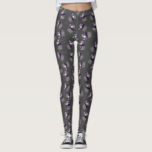 Leggings Petit gâteau de crâne de Burtonesque et guêtres