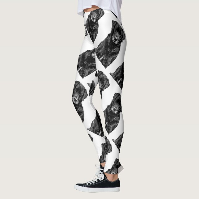Leggings Petit Labrador Chien noir Chien Chien Chien Chien  (Gauche)