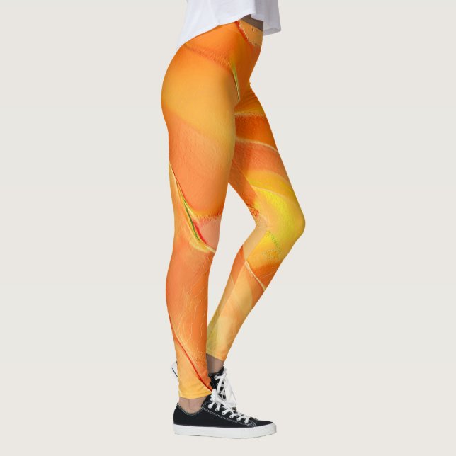 Leggings Petit taillé dans le jaune et beaucoup d'orange (Droite)