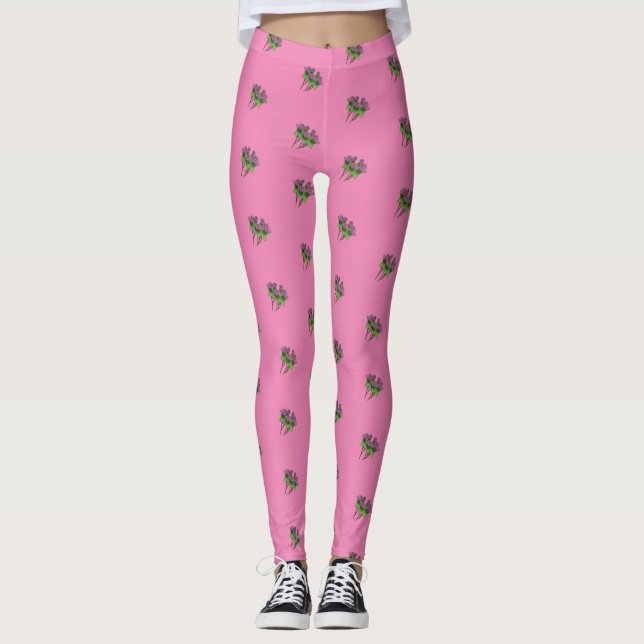Leggings PetitArt | Sweet Deadnettle | Rose (Devant)