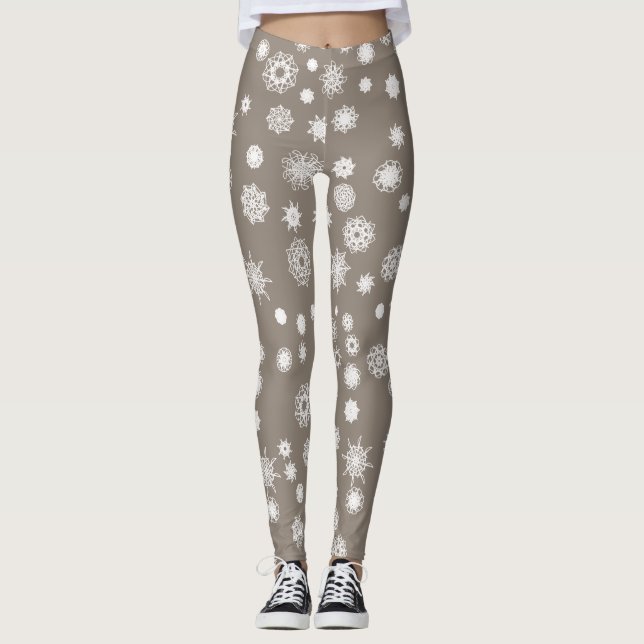 Leggings petites étoiles mignonnes mandala multi patterne g (Devant)