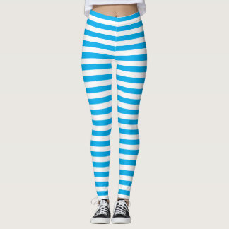 Leggings Petites rayures bleues verticales