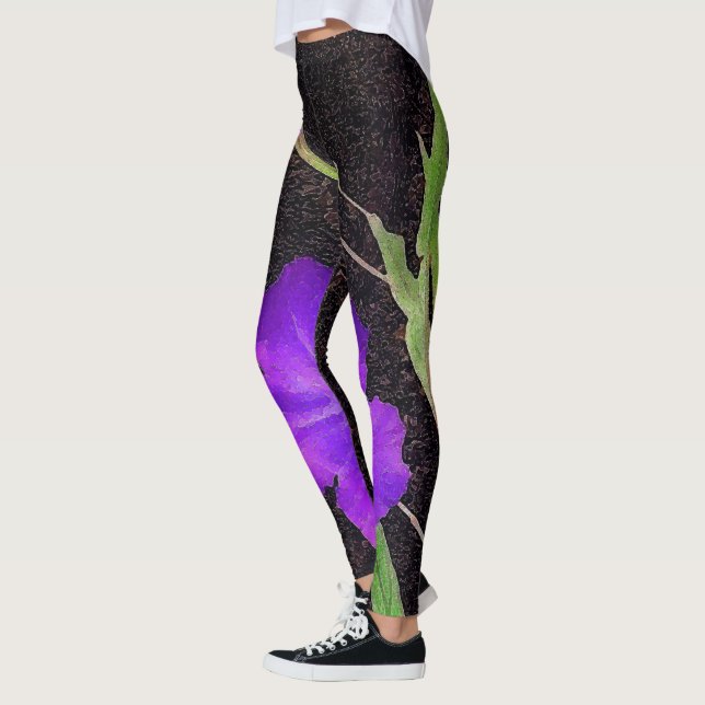 Leggings Petunia violet mexicain (Gauche)