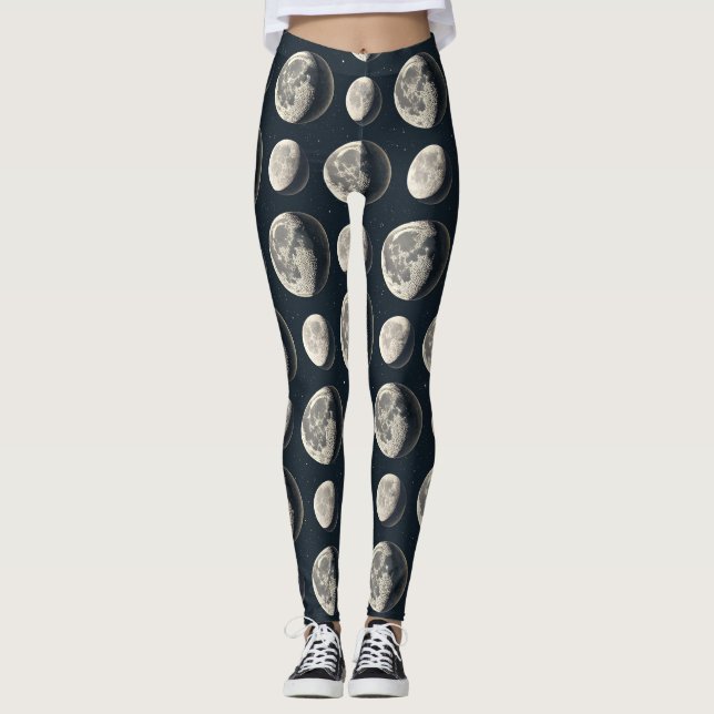 Leggings Phase Lunaire Céleste (3) (Devant)