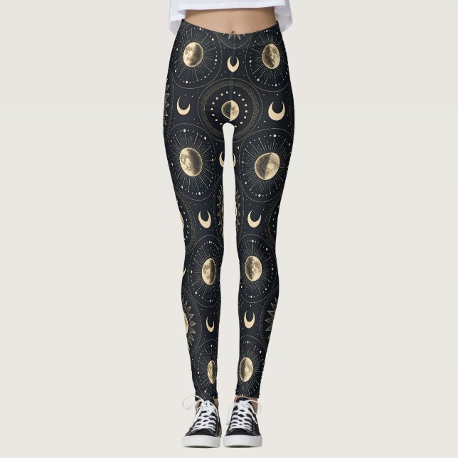 Leggings Phase Lunaire Céleste (4) (Devant)