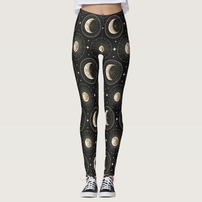 Leggings Phase Lunaire Céleste (5) (Devant)