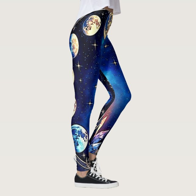 Leggings Phases lunaires Crystal Cosmos (Droite)
