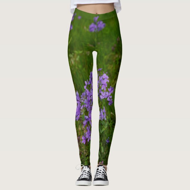 Leggings Phlox bleu sauvage (Devant)