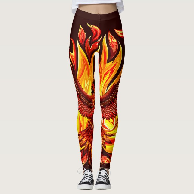 Leggings Phoenix mythologique immortelle Créature (Devant)