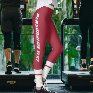 Leggings Photo de compagnie personnalisé rayures neutres ma