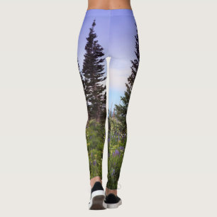 Leggings Photo de Forest Fleur sauvage Dawn