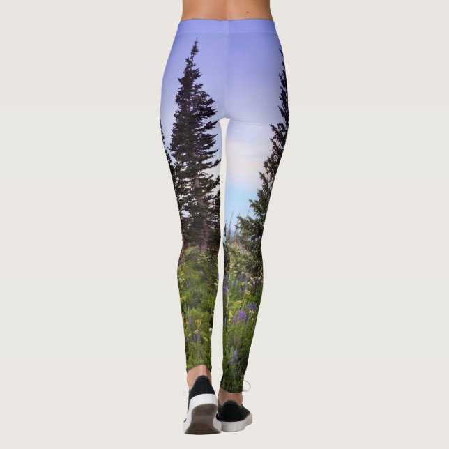 Leggings Photo de Forest Fleur sauvage Dawn (Dos)