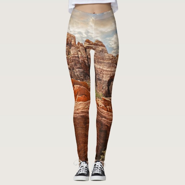 Leggings Photo de HDR de montagnes (Devant)