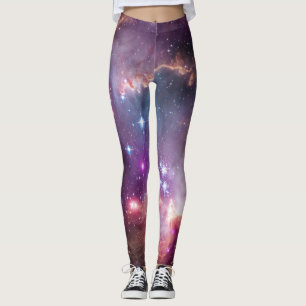 Leggings Photo d'étoile de hippie de l'espace de nébuleuse