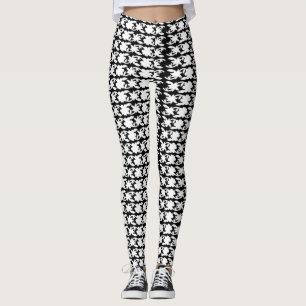 Leggings Photo Motif noir et blanc captivante
