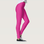 Leggings Photo personnalisée Texte rose Modèle couleur vive<br><div class="desc">Image Personnalisée Texte Photo Rose Couleur Solide Modèle Élégant Leggings Design Moderne.</div>