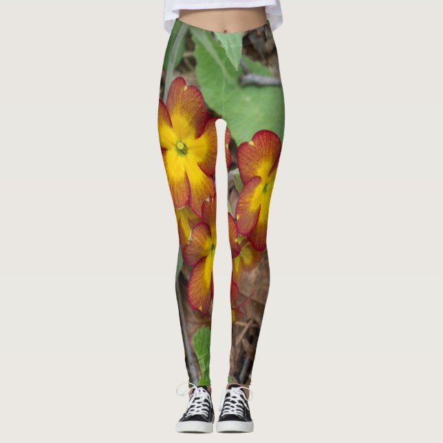 Leggings Photographie de fleurs (Devant)