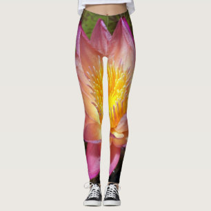Leggings Photographie de Nénuphar Rose