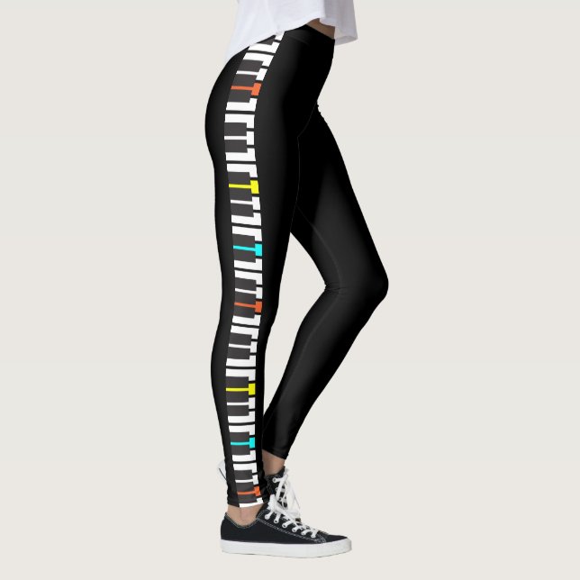 Leggings Piano Keyboard Music (Droite)
