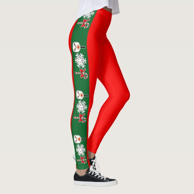 Leggings Pickleball Christmas Joy Holiday Tournament (Droite)