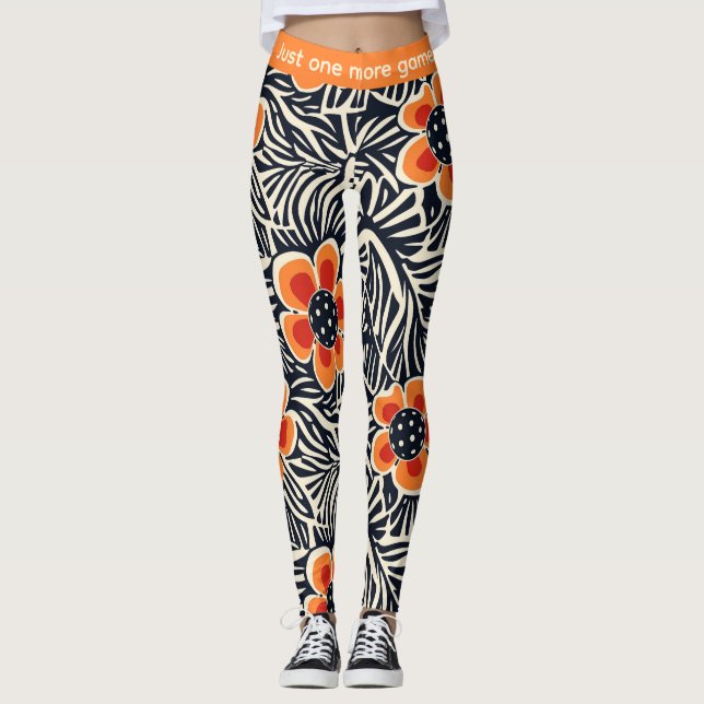 Leggings Pickleball Legs et laissez mourir (Devant)