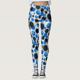 Leggings Pickleballs bleu - guêtres