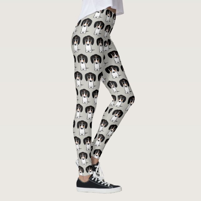 Leggings Piebald Dachshund | Joli Chien Chien Chien Chien M (Droite)