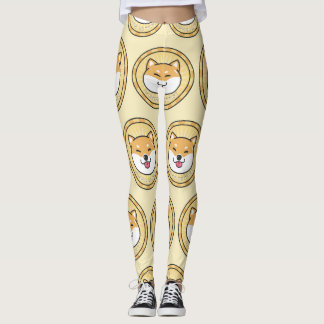Leggings Pièce de chien : Arrière - plan de devise de chiff