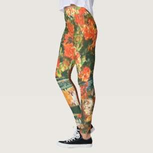 Leggings Pierre-Auguste Renoir Geraniums Et Chats