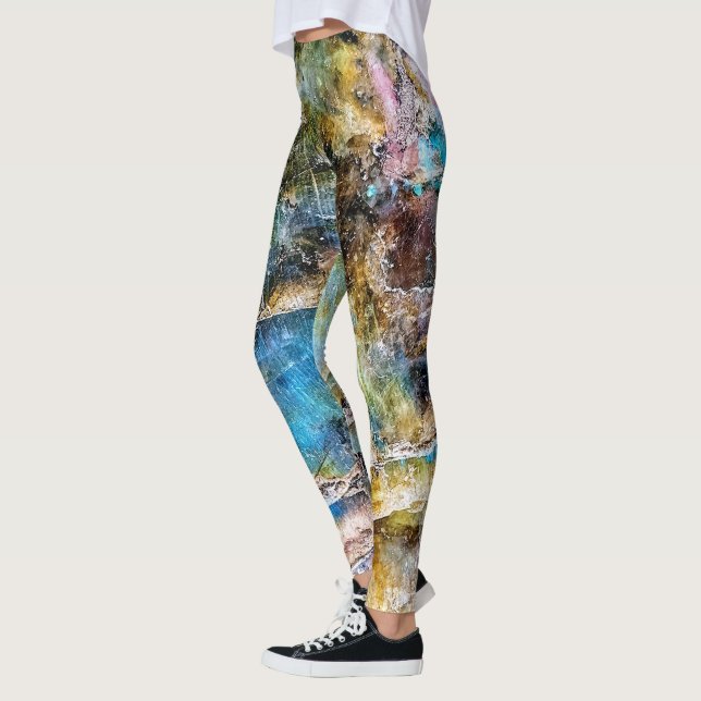 Leggings Pierre blanche bleue (Gauche)