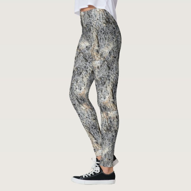 Leggings Pierre poreuse | Motif facturé | (Gauche)