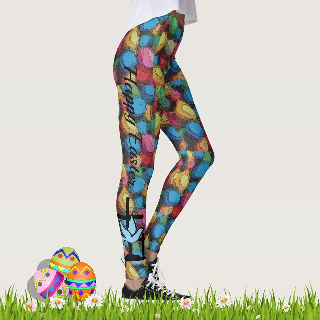 Leggings Pignon de PÂQUES Oeuf Lapin Yoga Pantalon Filles f (Créateur téléchargé)