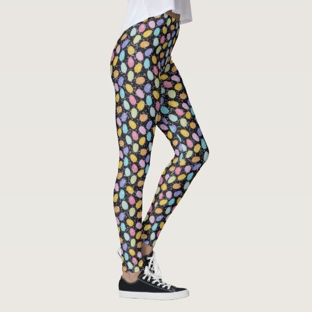 Leggings Pignon de PÂQUES Oeuf Lapin Yoga Pantalon Filles f (Droite)