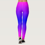 Leggings Pignon Ombre violet bleu rose néon dégradé<br><div class="desc">Purple Pink Bleu Neon Gradient Ombre Legs Moderne</div>
