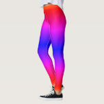 Leggings Pignon rouge rose violet bleu néon rayé<br><div class="desc">Pignon rouge rose violet bleu néon rayé</div>