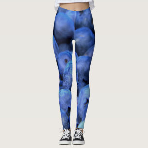 Leggings pile de bleuets